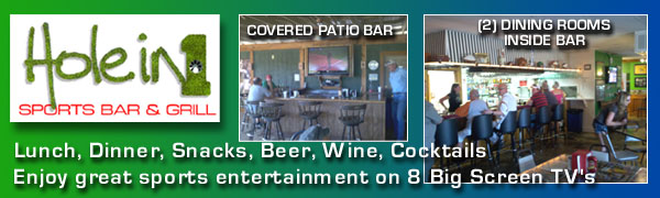 Hole in 1 Sports Bar & Grill - Horseshoe Bay, Texas for Casual Dining and Great Sports Entertainment