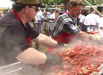 Cooking Crawfish at the Llano Crawfish Open