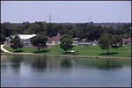 Lakeside Park next to Lake Marble Falls, Texas