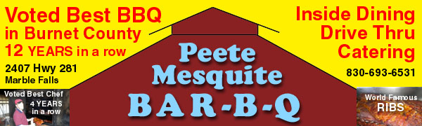 Peete Mesquite Bar-B-Q in Marble Falls, Texas