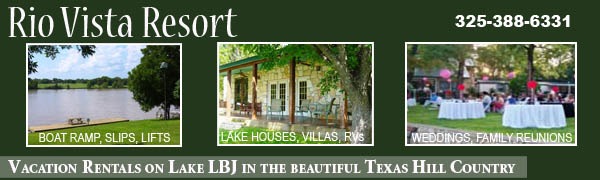 Rio Vista Resort on Lake LBJ in Kingsland, Texas