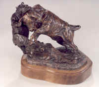 Sculpture by Jerry Palen, one of the artists featured at Riverbend Fine Art in Marble Falls, Texas
